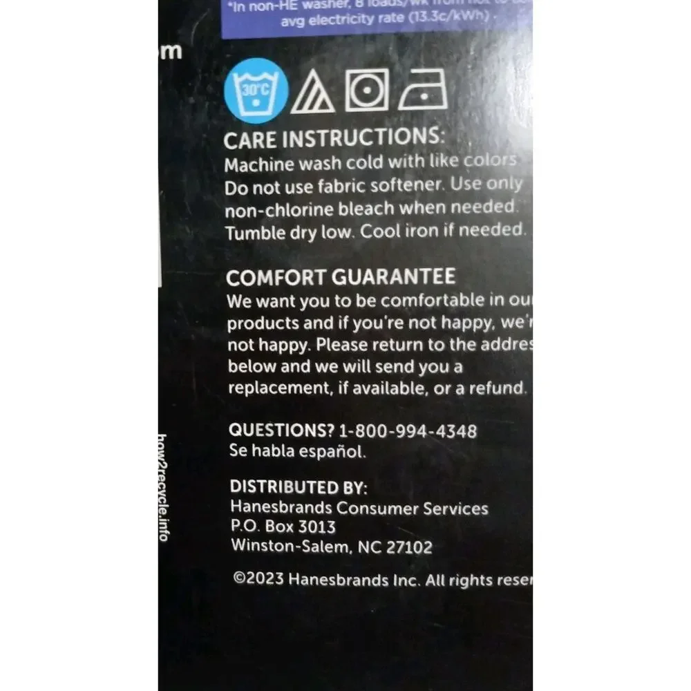 Hanes 3 Pc Boxer Briefs‎ X-Temp Comfort Stretch 2XL Black Gray Cool Odor Control